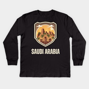 Saudi Arabia Kids Long Sleeve T-Shirt